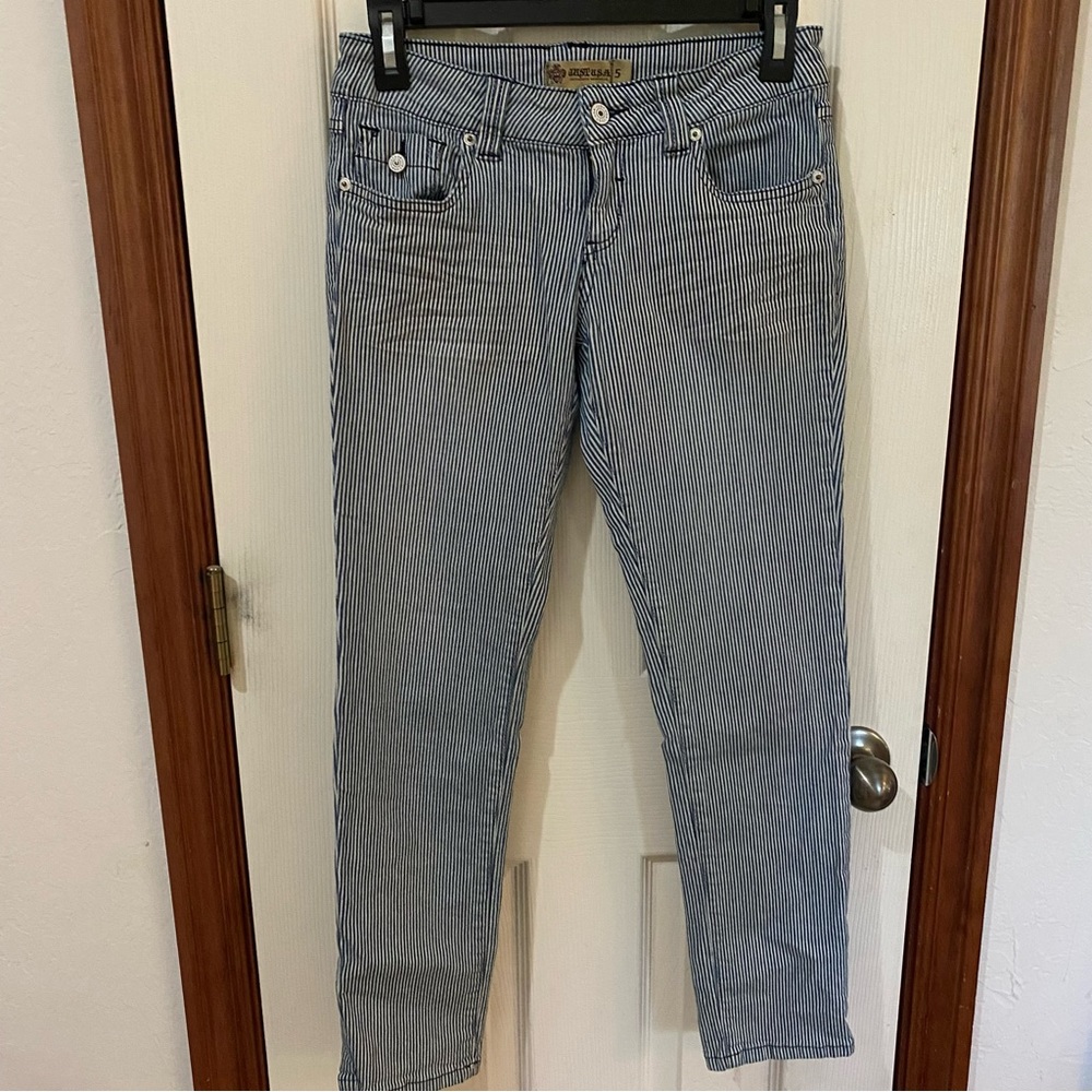 Just USA pinstriped jeans size 5